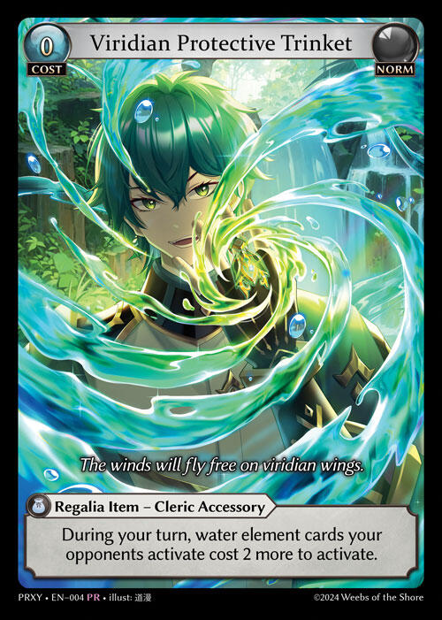 Viridian Protective Trinket (004) [Proxia's Vault] | Card Merchant Takapuna