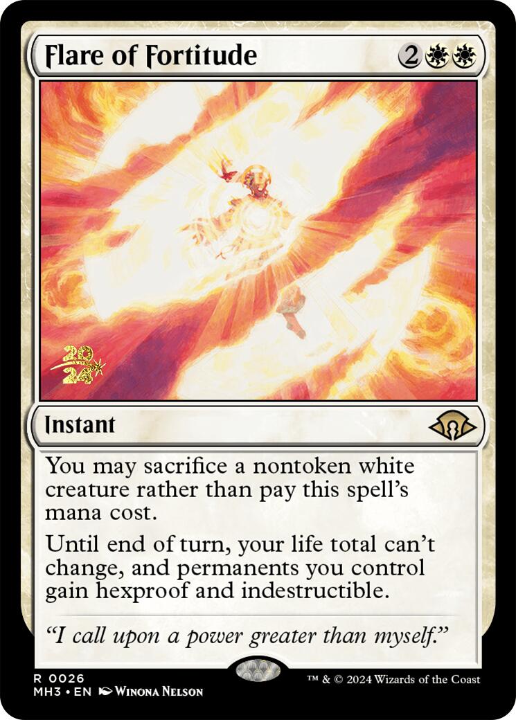 Flare of Fortitude [Modern Horizons 3 Prerelease Promos] | Card Merchant Takapuna