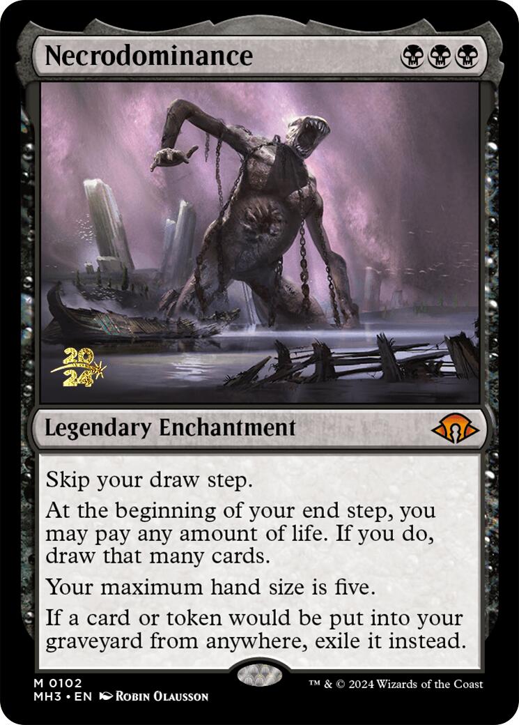Necrodominance [Modern Horizons 3 Prerelease Promos] | Card Merchant Takapuna