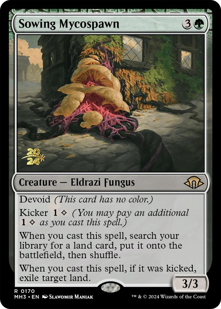 Sowing Mycospawn [Modern Horizons 3 Prerelease Promos] | Card Merchant Takapuna