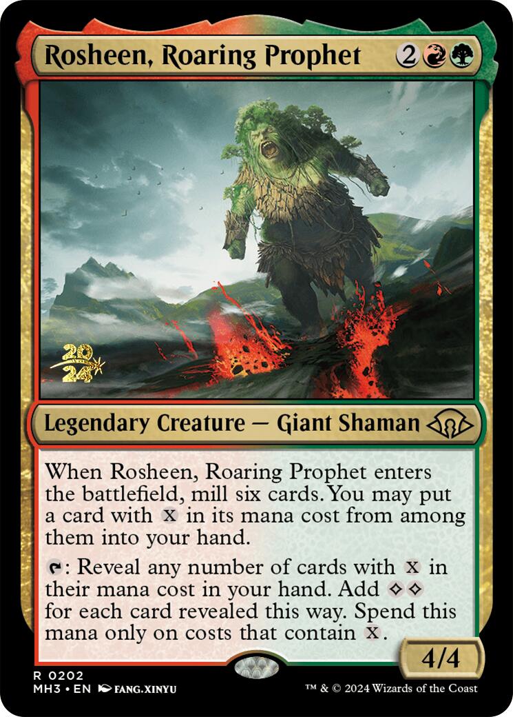 Rosheen, Roaring Prophet [Modern Horizons 3 Prerelease Promos] | Card Merchant Takapuna