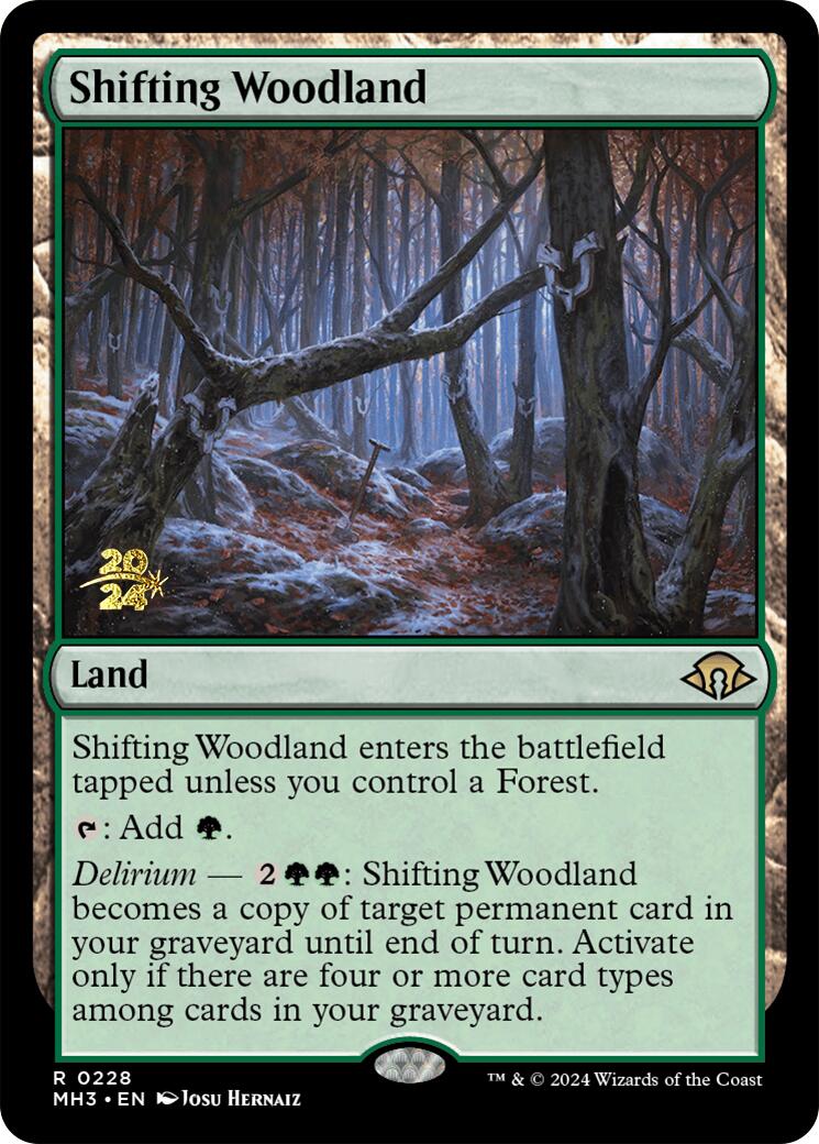 Shifting Woodland [Modern Horizons 3 Prerelease Promos] | Card Merchant Takapuna
