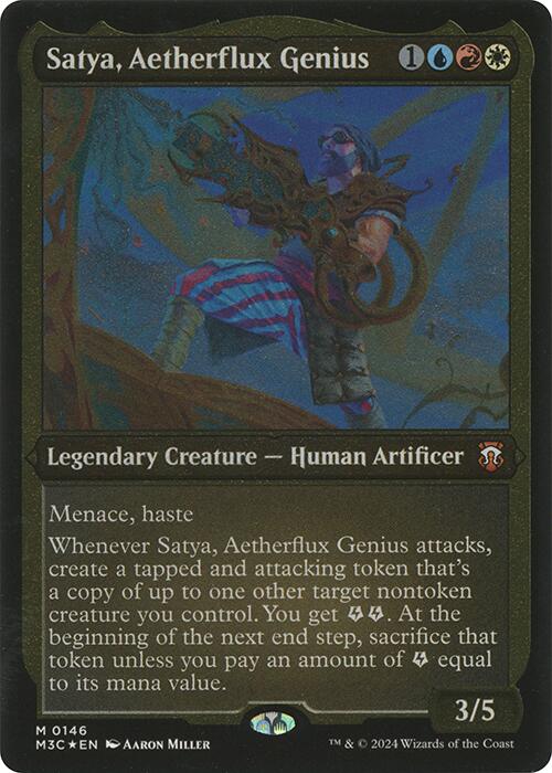 Satya, Aetherflux Genius (Display Commander) [Modern Horizons 3 Commander] | Card Merchant Takapuna