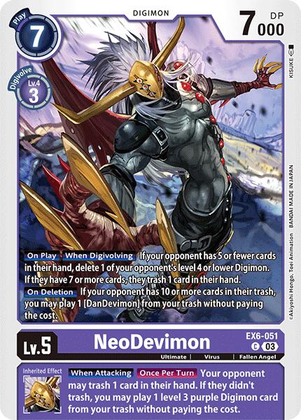 NeoDevimon [EX6-051] [Infernal Ascension] | Card Merchant Takapuna