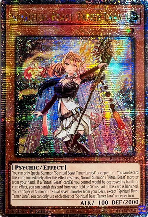 Spiritual Beast Tamer Lara (Quarter Century Secret Rare) [BLTR-EN017] Quarter Century Secret Rare | Card Merchant Takapuna