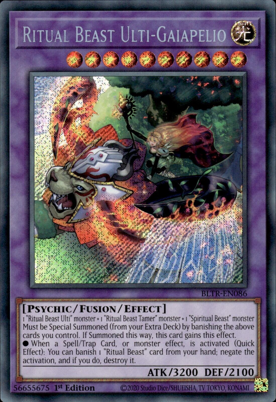 Ritual Beast Ulti-Gaiapelio [BLTR-EN086] Secret Rare | Card Merchant Takapuna