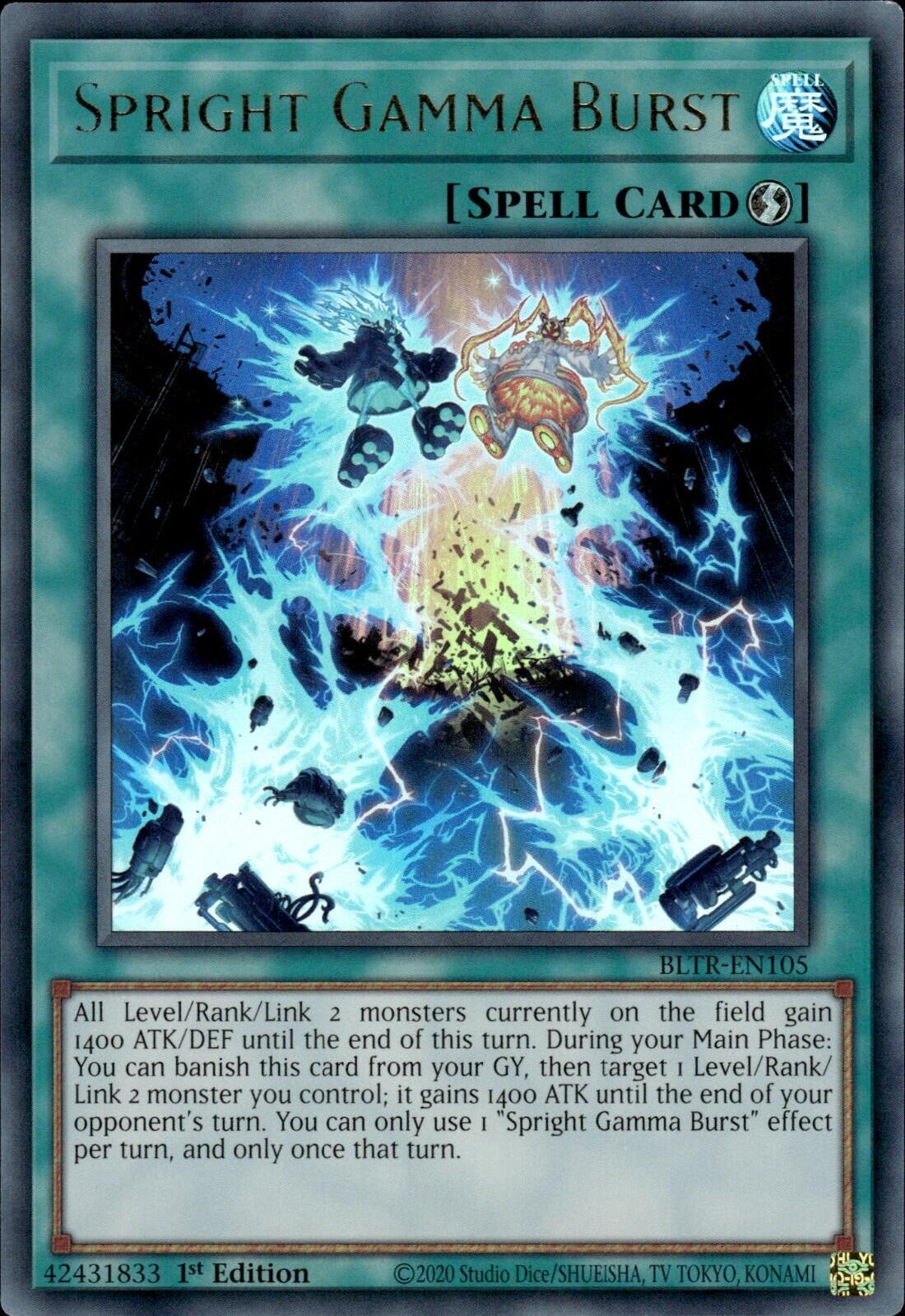 Spright Gamma Burst [BLTR-EN105] Ultra Rare | Card Merchant Takapuna