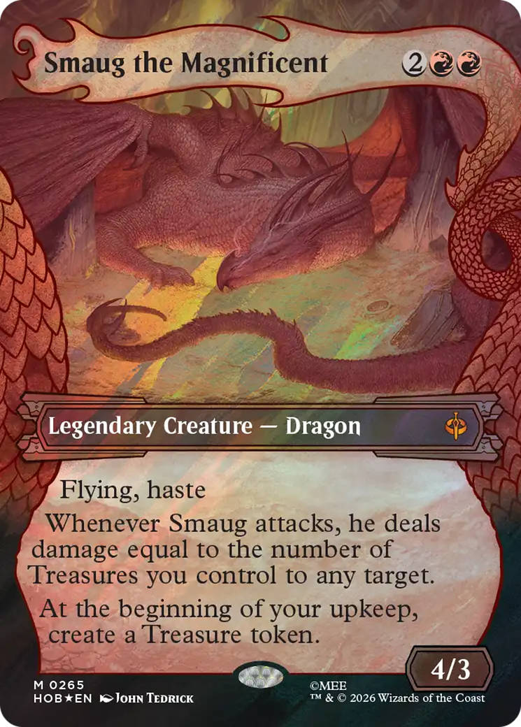 Smaug the Magnificent (Showcase) (Surge Foil) [The Hobbit] | Card Merchant Takapuna