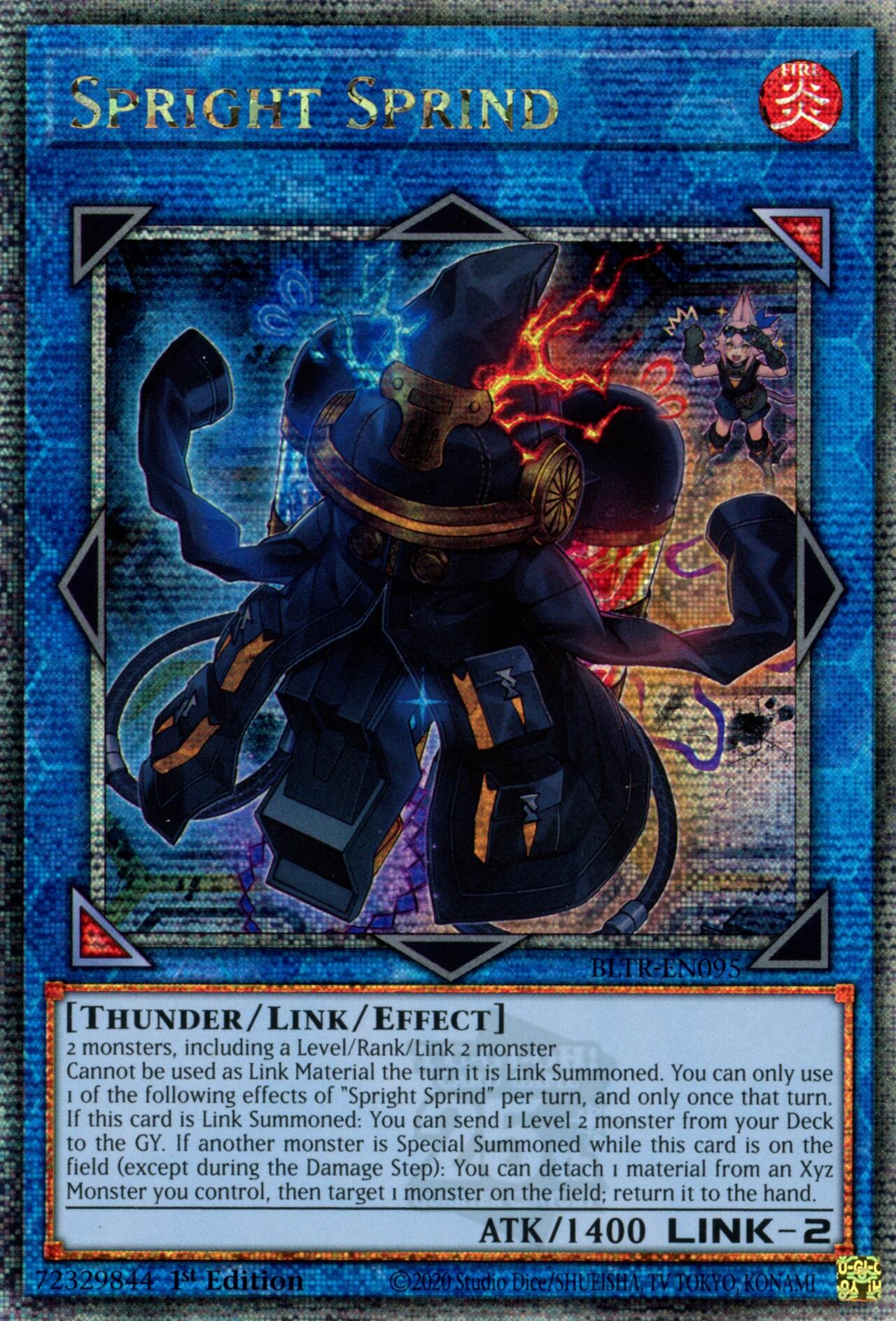 Spright Sprind (Quarter Century Secret Rare) [BLTR-EN095] Quarter Century Secret Rare | Card Merchant Takapuna