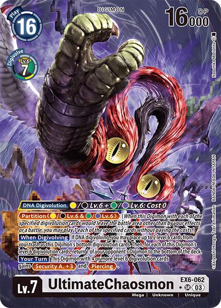 UltimateChaosmon [EX6-062] (Alternate Art) [Infernal Ascension] | Card Merchant Takapuna