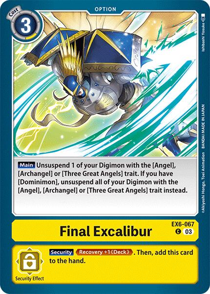 Final Excalibur [EX6-067] [Infernal Ascension] | Card Merchant Takapuna