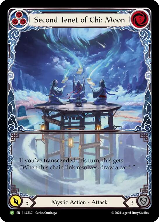 Second Tenet of Chi: Moon [LGS301] (Promo)  Rainbow Foil | Card Merchant Takapuna