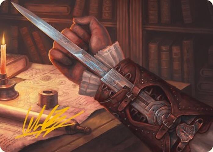 Hidden Blade Art Card (Gold-Stamped Signature) [Assassin's Creed Art Series] | Card Merchant Takapuna