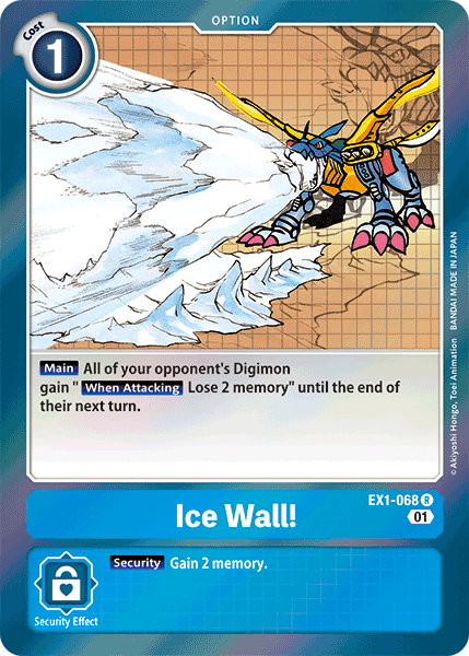 Ice Wall! [EX1-068] [Classic Collection] | Card Merchant Takapuna