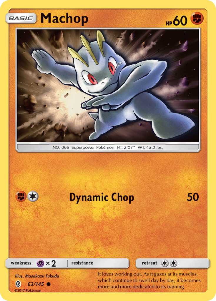 Machop (63/145) [Sun & Moon: Guardians Rising] | Card Merchant Takapuna