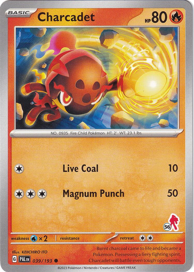 Charcadet (039/193) (Armarouge Stamp #56) [Battle Academy 2024] | Card Merchant Takapuna
