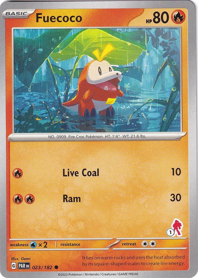 Fuecoco (023/182) (Armarouge Stamp #1) [Battle Academy 2024] | Card Merchant Takapuna