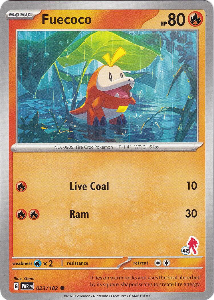 Fuecoco (023/182) (Armarouge Stamp #42) [Battle Academy 2024] | Card Merchant Takapuna