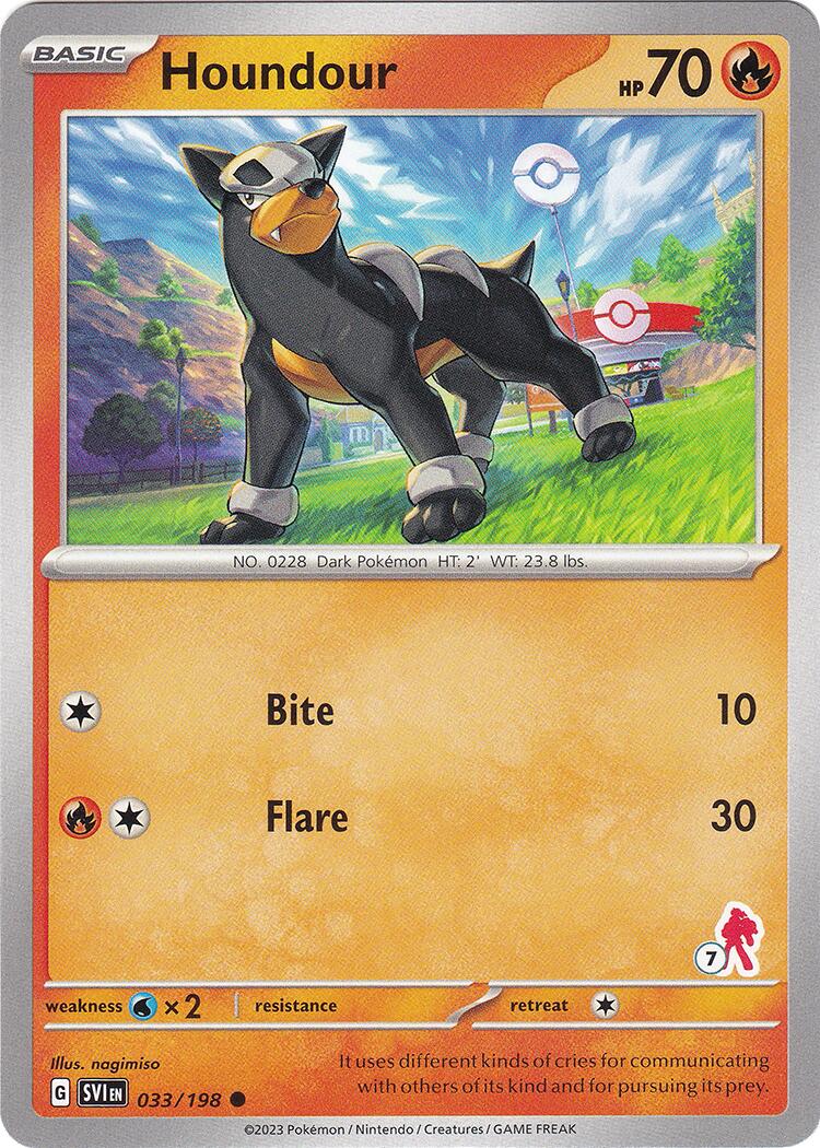 Houndour (033/198) (Armarouge Stamp #7) [Battle Academy 2024] | Card Merchant Takapuna