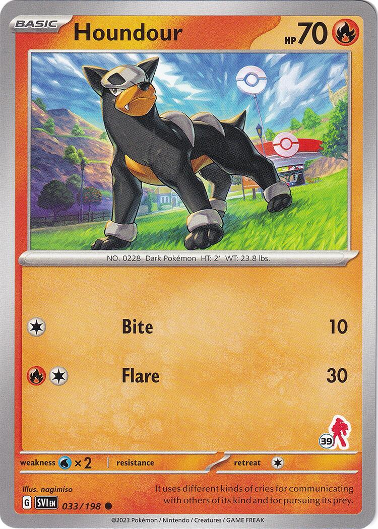 Houndour (033/198) (Armarouge Stamp #39) [Battle Academy 2024] | Card Merchant Takapuna