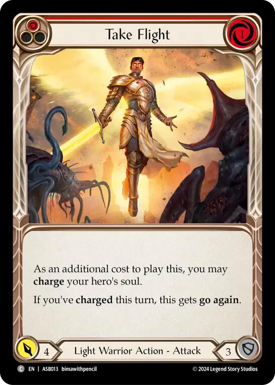 Take Flight (Red) [ASB013] (Armory Deck: Boltyn) | Card Merchant Takapuna