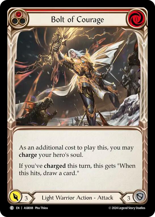 Bolt of Courage (Red) [ASB008] (Armory Deck: Boltyn) | Card Merchant Takapuna