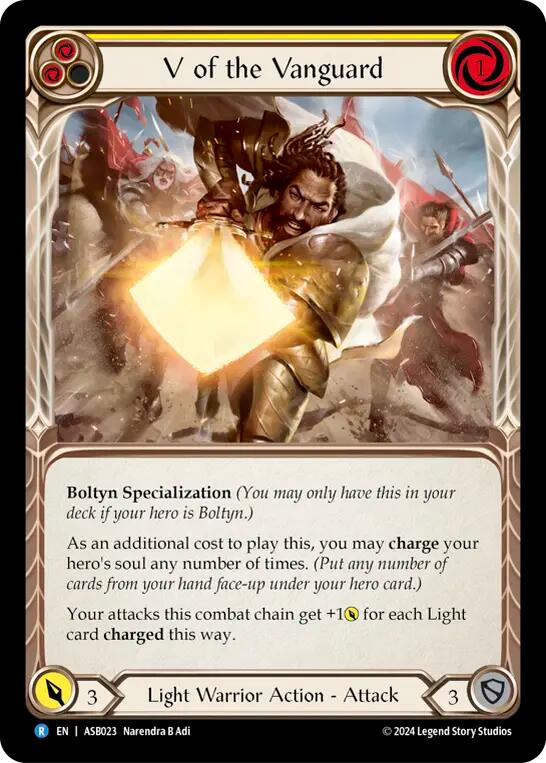 V of the Vanguard [ASB023] (Armory Deck: Boltyn) | Card Merchant Takapuna