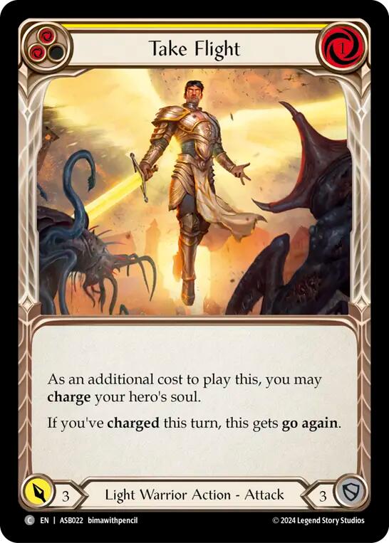 Take Flight (Yellow) [ASB022] (Armory Deck: Boltyn) | Card Merchant Takapuna