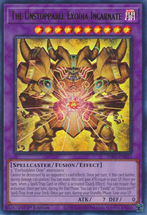 The Unstoppable Exodia Incarnate [INFO-EN033] Ultra Rare | Card Merchant Takapuna
