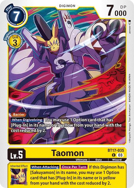 Taomon [BT17-035] [Secret Crisis] | Card Merchant Takapuna