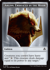 Wolf (0018) // Emblem - Arlinn, Embraces by the Moon Double-Sided Token [Innistrad Remastered Tokens] | Card Merchant Takapuna