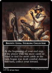 Bounty: Lyssa, Sterling Collector // Bounty Rules Double-Sided Token [Outlaws of Thunder Junction Commander Tokens] | Card Merchant Takapuna