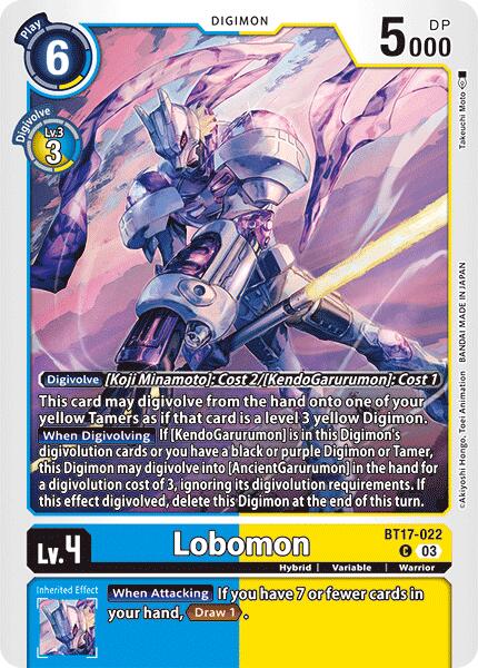 Lobomon [BT17-022] [Secret Crisis] | Card Merchant Takapuna