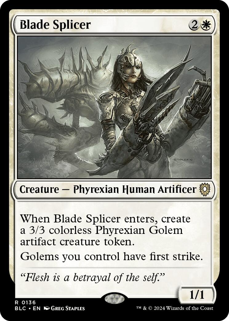 Blade Splicer [Bloomburrow Commander] | Card Merchant Takapuna