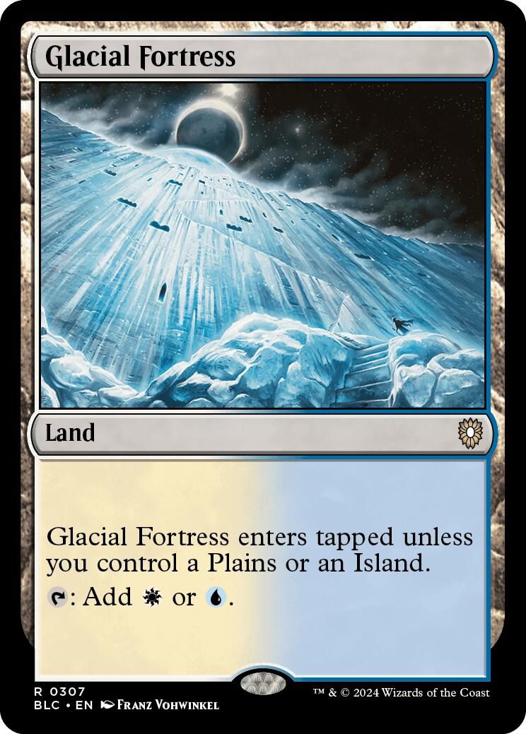Glacial Fortress [Bloomburrow Commander] | Card Merchant Takapuna