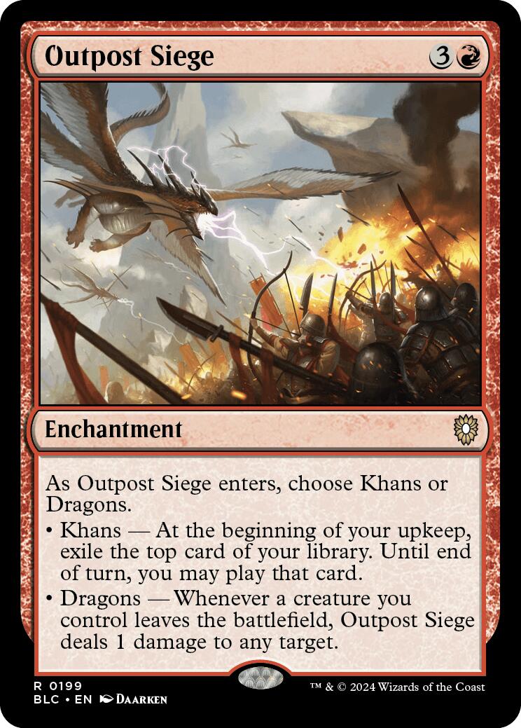 Outpost Siege [Bloomburrow Commander] | Card Merchant Takapuna