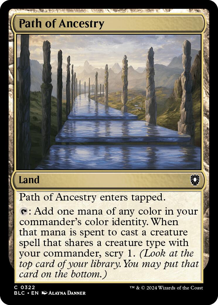Path of Ancestry [Bloomburrow Commander] | Card Merchant Takapuna
