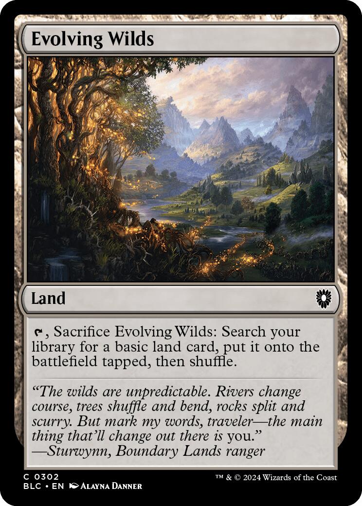 Evolving Wilds [Bloomburrow Commander] | Card Merchant Takapuna