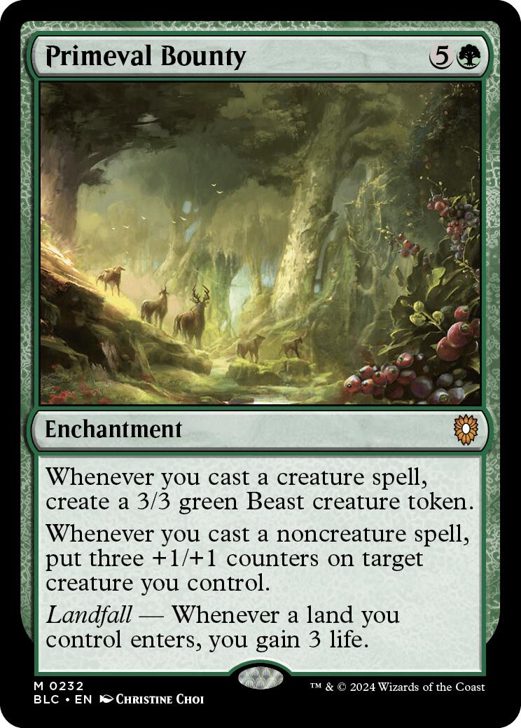 Primeval Bounty [Bloomburrow Commander] | Card Merchant Takapuna