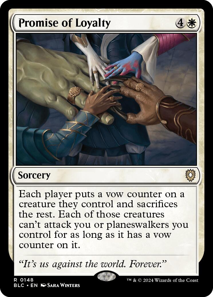 Promise of Loyalty [Bloomburrow Commander] | Card Merchant Takapuna