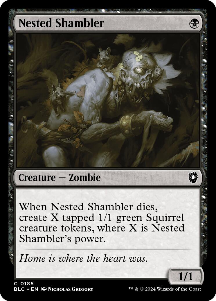Nested Shambler [Bloomburrow Commander] | Card Merchant Takapuna