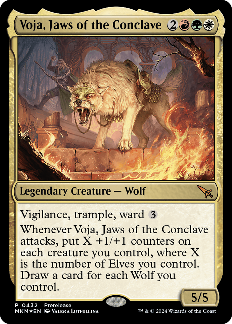 Voja, Jaws of the Conclave [Murders at Karlov Manor Prerelease Promos] | Card Merchant Takapuna