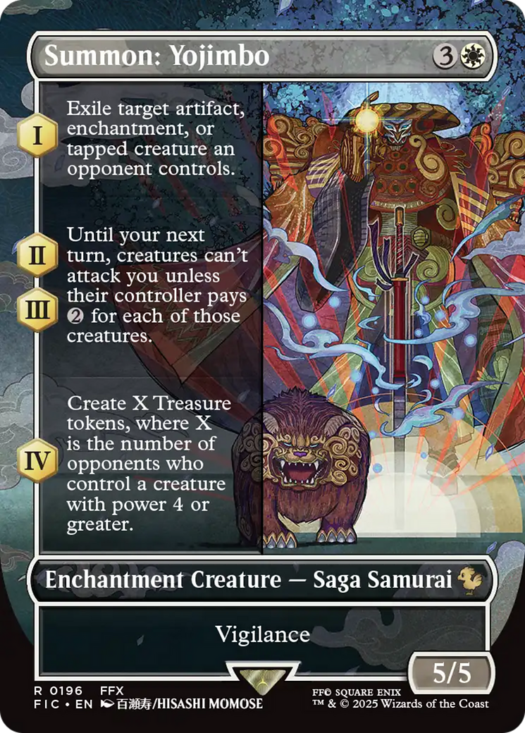 Summon: Yojimbo (Borderless) [FINAL FANTASY Commander] | Card Merchant Takapuna
