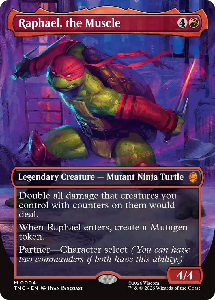 Raphael, the Muscle (Borderless) [Teenage Mutant Ninja Turtles Commander] | Card Merchant Takapuna