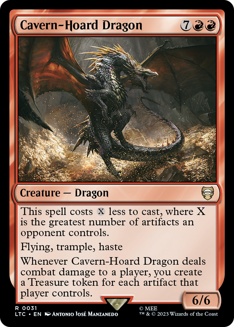 Cavern-Hoard Dragon [The Lord of the Rings: Tales of Middle-Earth Commander] | Card Merchant Takapuna