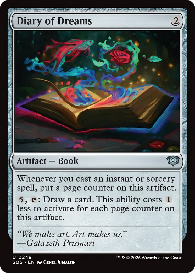Diary of Dreams [Secrets of Strixhaven] | Card Merchant Takapuna
