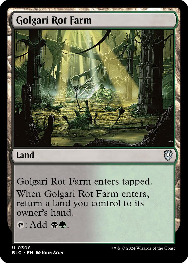 Golgari Rot Farm [Bloomburrow Commander] | Card Merchant Takapuna