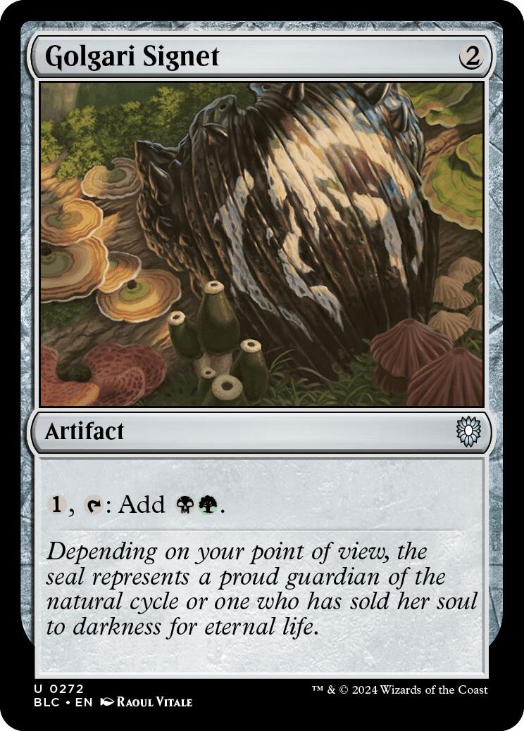 Golgari Signet [Bloomburrow Commander] | Card Merchant Takapuna