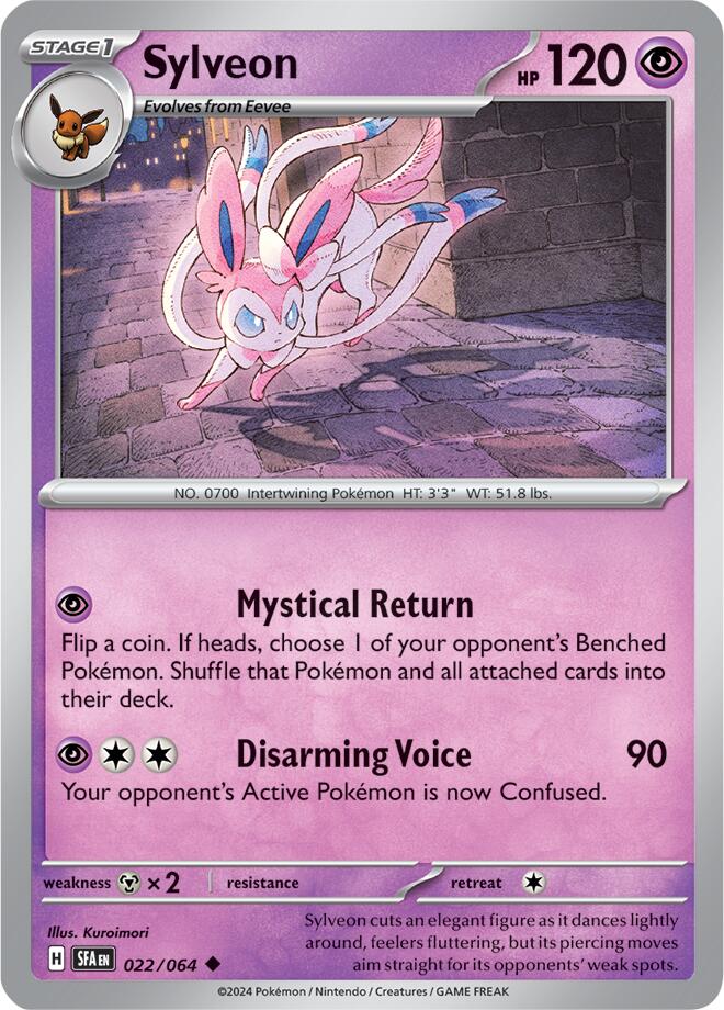 Sylveon (022/064) [Scarlet & Violet: Shrouded Fable] | Card Merchant Takapuna