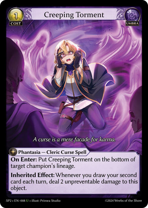 Creeping Torment (008) [Supporter Pack 2] | Card Merchant Takapuna